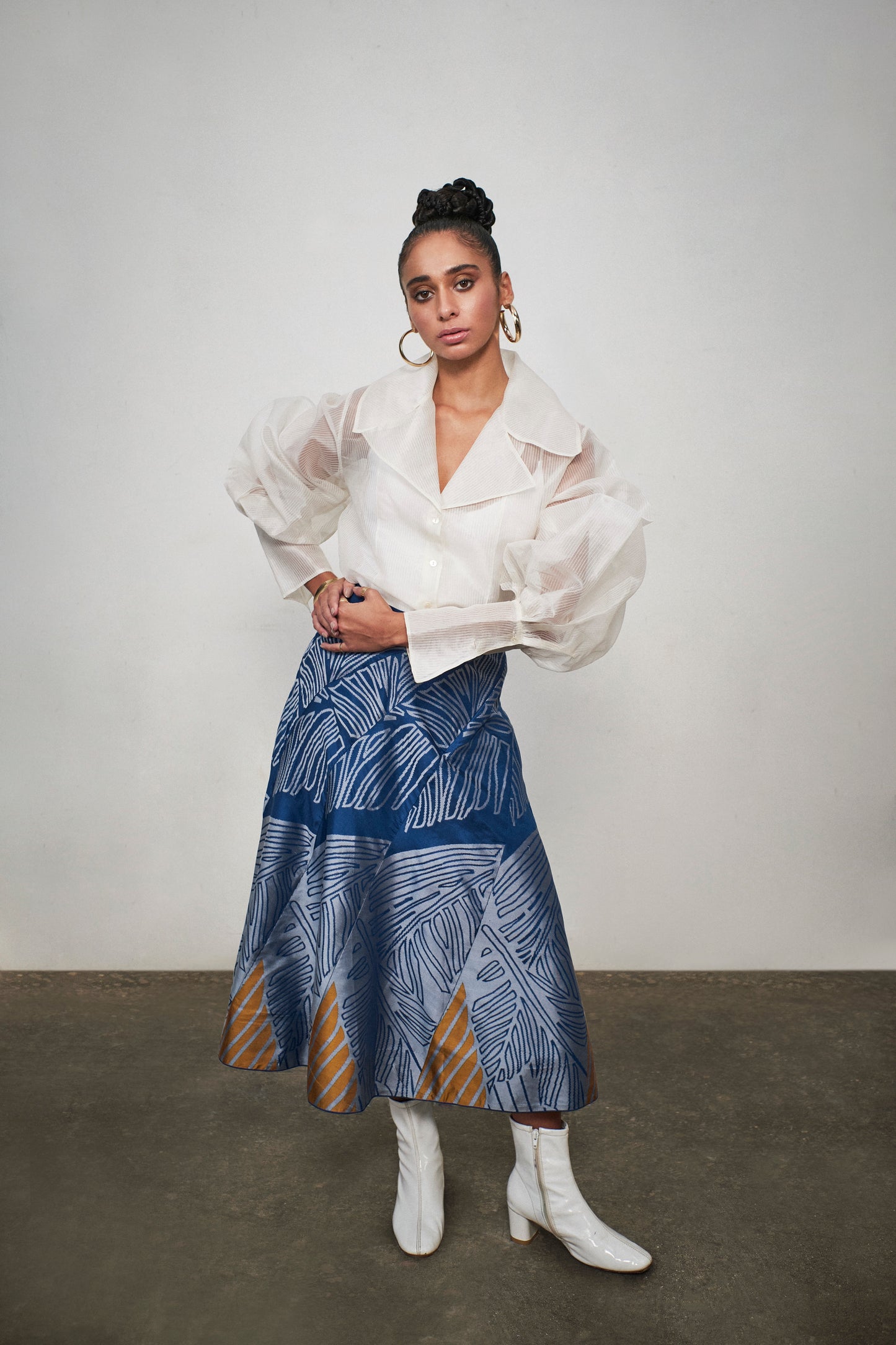 White Organza Shirt