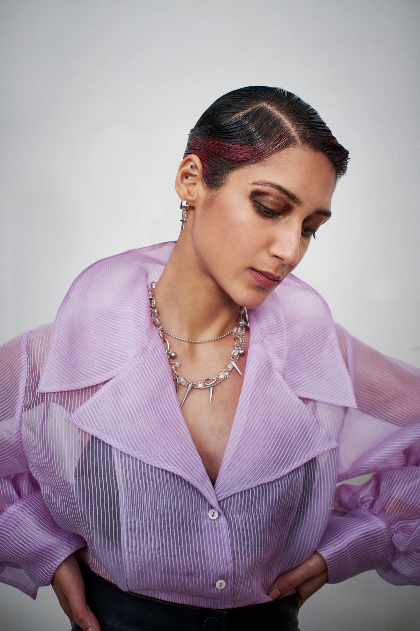 Lilac Organza Shirt