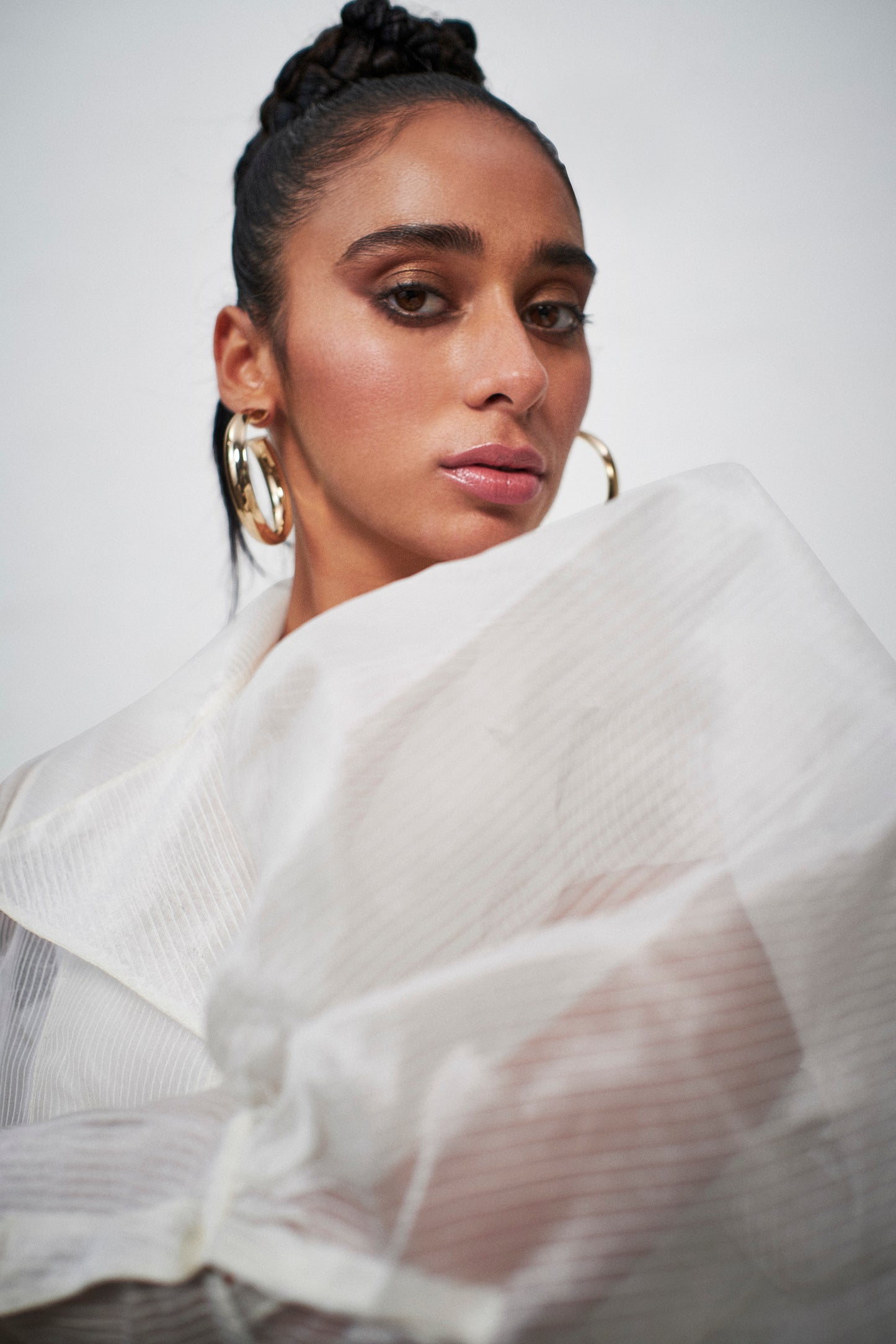 White Organza Shirt